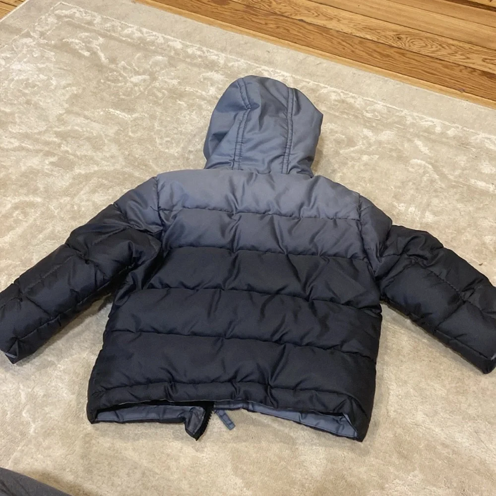 Rothschild Baby Boy Contrast Fleece Vestee Puffer Jacket Charcoal Ombre Size 24m